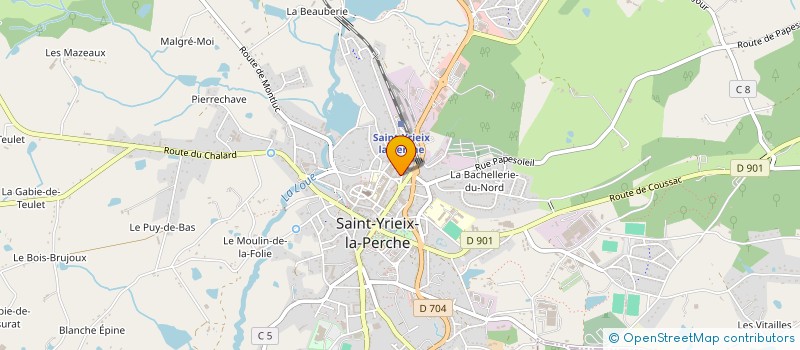 localisation de l'entreprise SCI ARTUS à SAINT-YRIEIX-LA-PERCHE