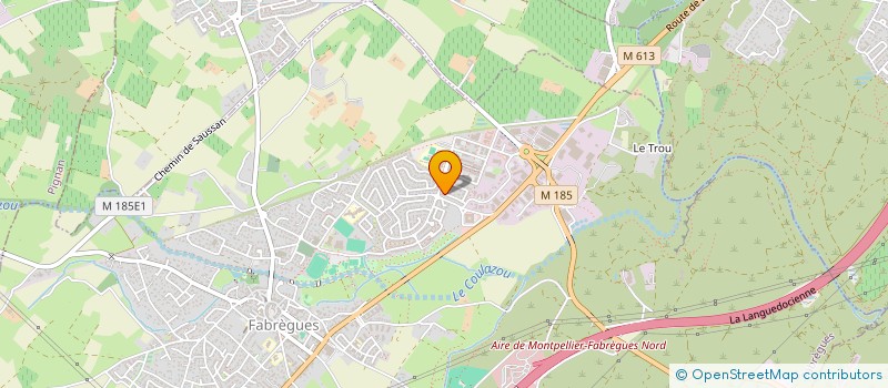 localisation de l'entreprise SCI ARTUSO  FABREGUES