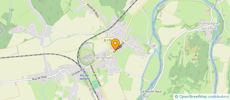 localisation de l'entreprise SCI ARTV  ARC-ET-SENANS