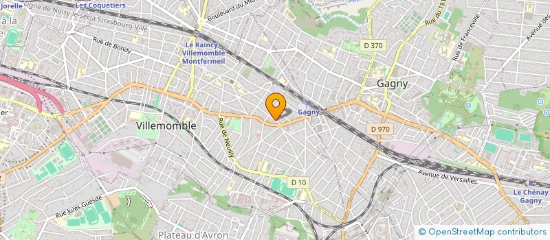 localisation de l'entreprise SCI ARTVIC à VILLEMOMBLE
