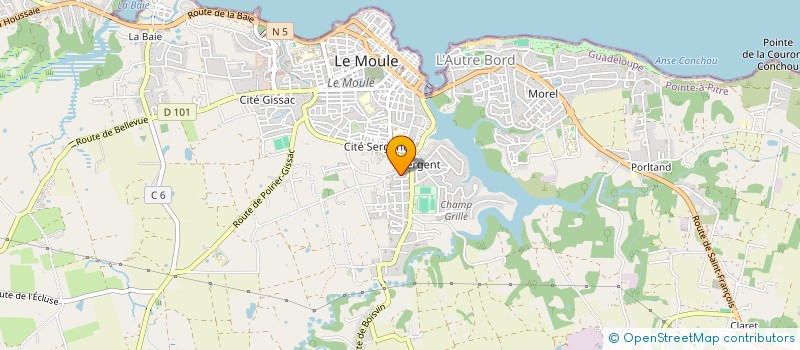 localisation de l'entreprise SCI ARUM à LE MOULE