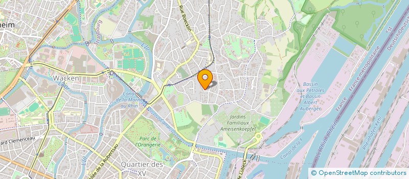 localisation de l'entreprise SCI ARUM 99  STRASBOURG