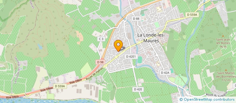 localisation de l'entreprise SCI ARVA  LA LONDE-LES-MAURES