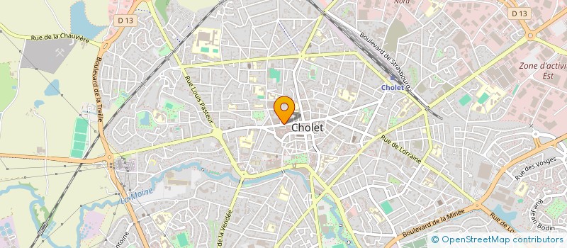 localisation de l'entreprise SCI ARVEROX à CHOLET