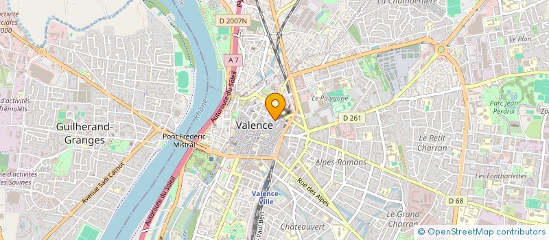 localisation de l'entreprise SCI ARVEST  VALENCE