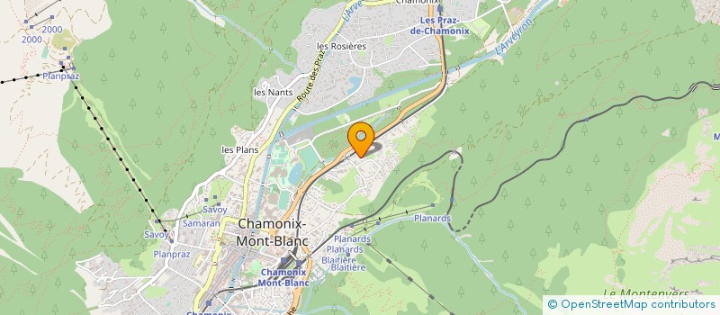localisation de l'entreprise SCI ARVEYRON LES COVERAYS à CHAMONIX-MONT-BLANC