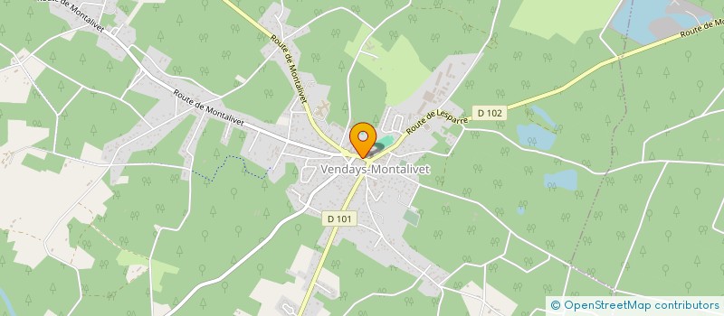 localisation de l'entreprise SCI ARVEZE à VENDAYS-MONTALIVET
