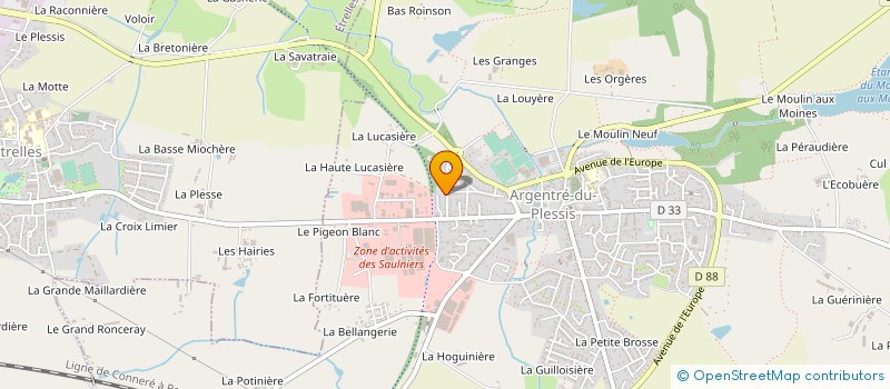 localisation de l'entreprise SCI ARVI  ARGENTRE-DU-PLESSIS