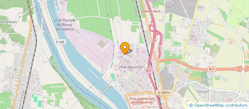 localisation de l'entreprise SCI ARVIC  VALENCE