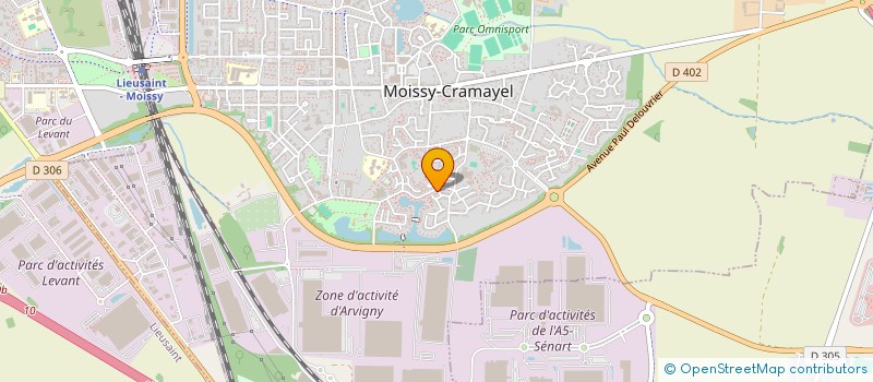 localisation de l'entreprise SCI ARVIGNY à MOISSY-CRAMAYEL
