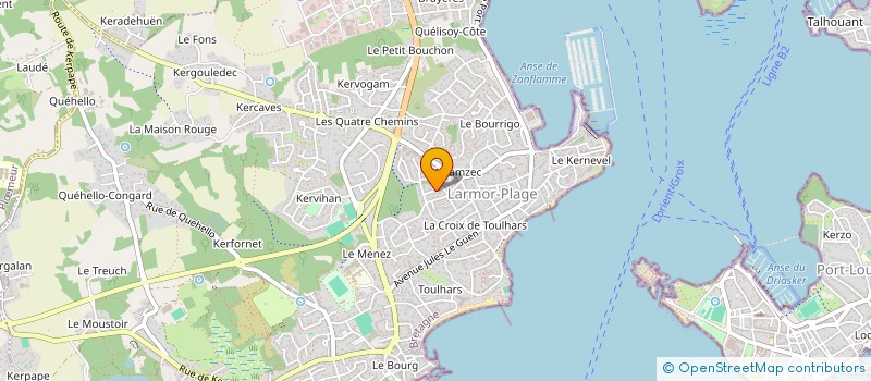 localisation de l'entreprise SCI ARVIR  LARMOR-PLAGE