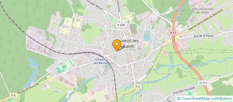 localisation de l'entreprise SCI ARVIVAL à LUXEUIL-LES-BAINS