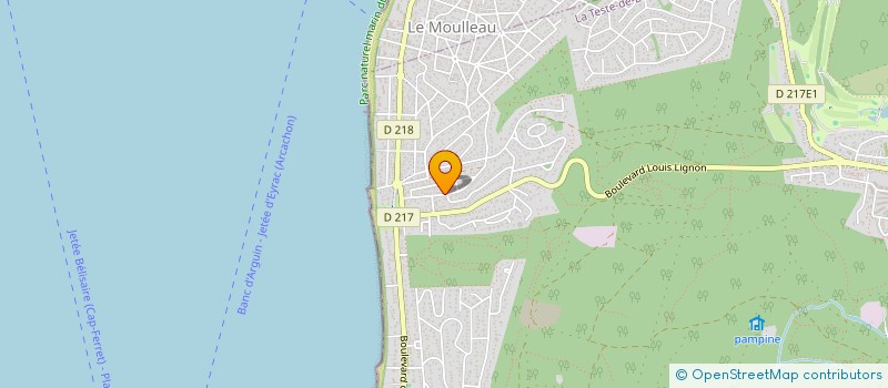 localisation de l'entreprise SCI ARVOR à LA TESTE-DE-BUCH