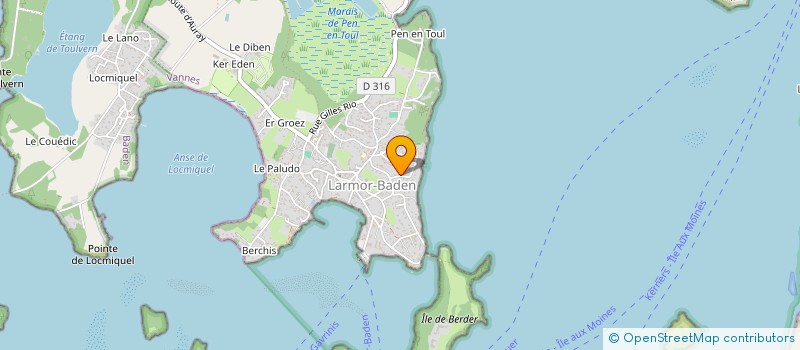 localisation de l'entreprise SCI ARVOR  LARMOR-BADEN