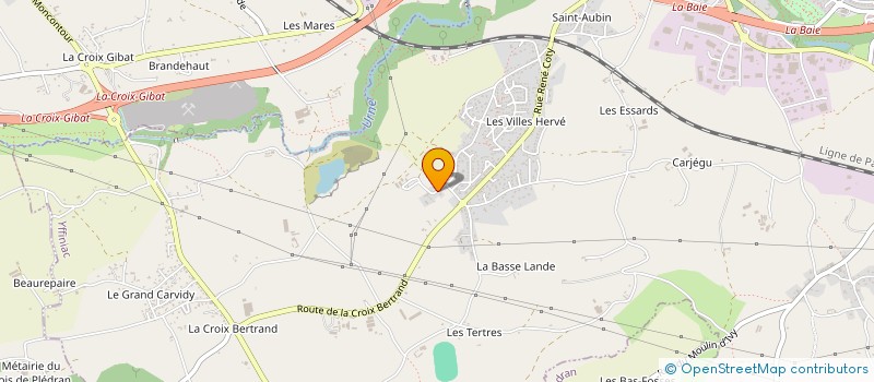 localisation de l'entreprise SCI ARVORIG  YFFINIAC