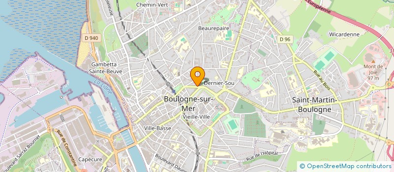 localisation de l'entreprise SCI ARWE à BOULOGNE-SUR-MER