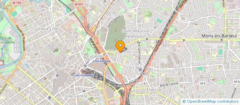 localisation de l'entreprise SCI ARYA à LILLE