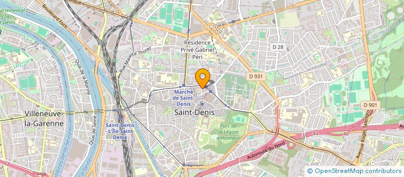 localisation de l'entreprise SCI ARYANE à SAINT-DENIS
