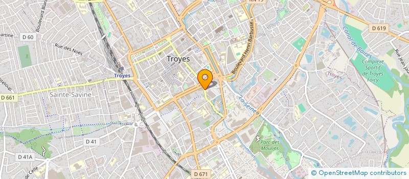 localisation de l'entreprise SCI ARYE à TROYES