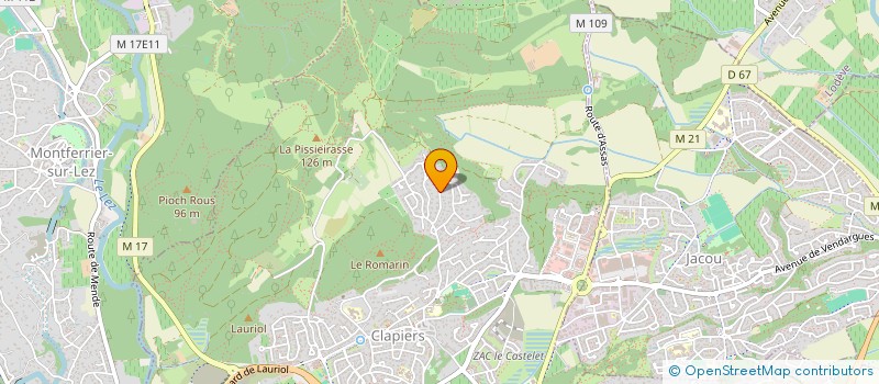 localisation de l'entreprise SCI ARZEL  CLAPIERS