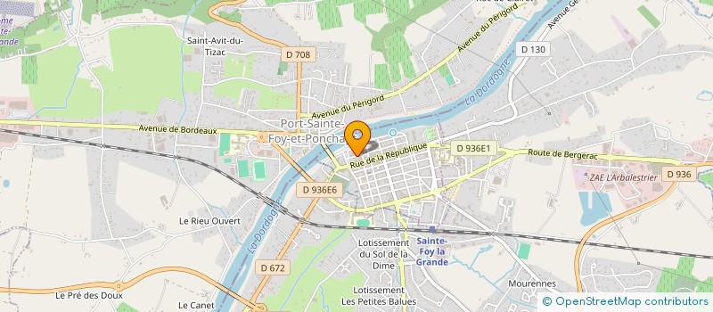 localisation de l'entreprise SCI ARZIMMO  SAINTE-FOY-LA-GRANDE