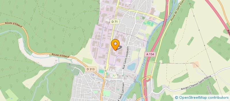 localisation de l'entreprise SCI ARZO à LOUVIERS