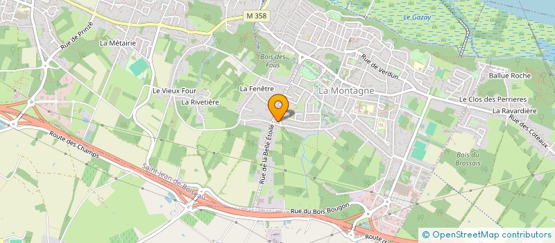 localisation de l'entreprise SCI AS  LA MONTAGNE