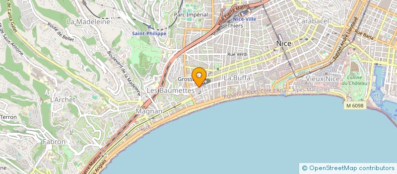 localisation de l'entreprise SCI AS à NICE