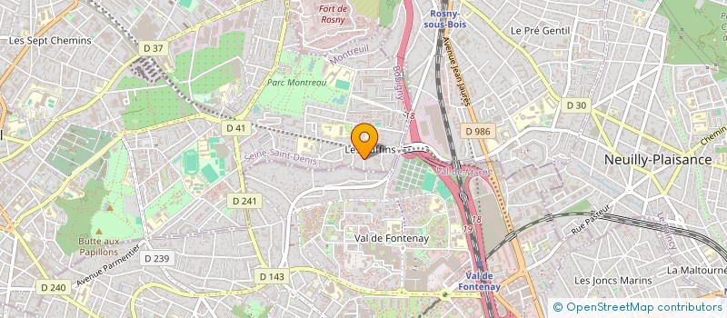 localisation de l'entreprise SCI AS à MONTREUIL