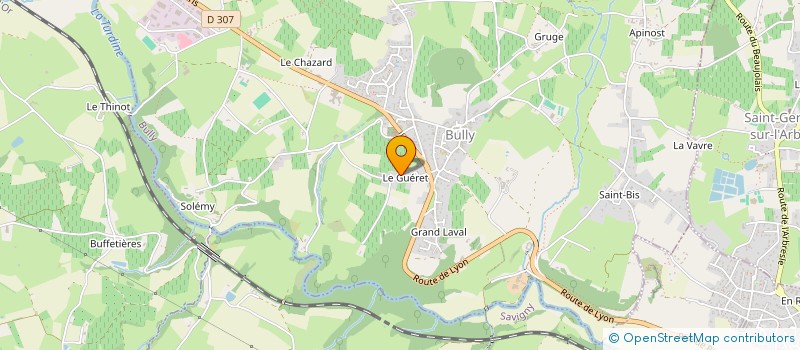 localisation de l'entreprise SCI AS  LENTILLY