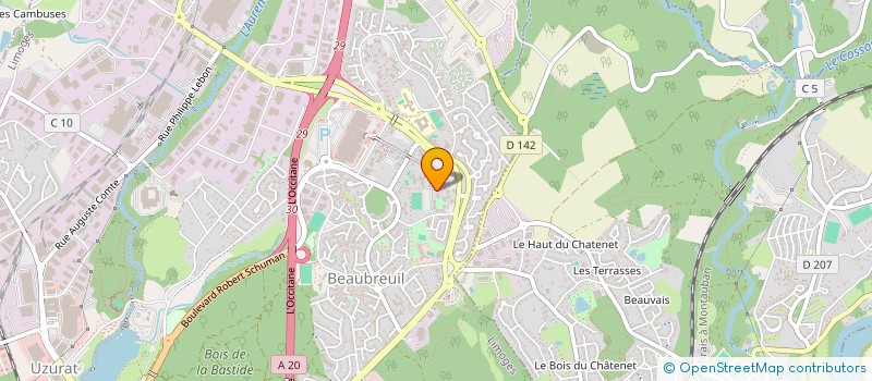 localisation de l'entreprise SCI AS à LIMOGES