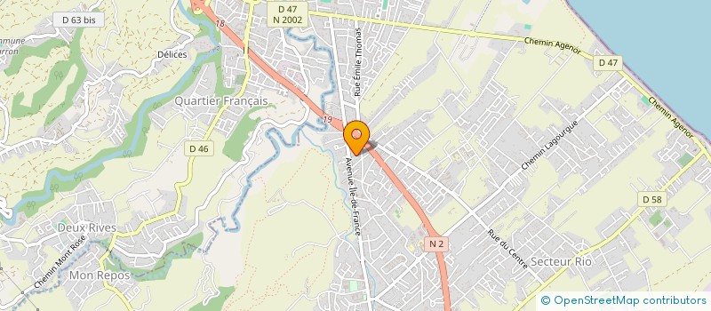 localisation de l'entreprise SCI AS à SAINT-ANDRE