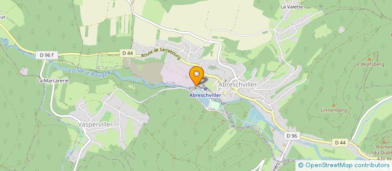 localisation de l'entreprise SCI AS  VOLMERANGE-LES-MINES