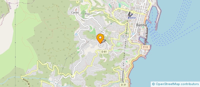 localisation de l'entreprise SCI AS.COM à BASTIA