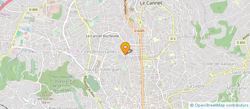 localisation de l'entreprise SCI AS COTTE à LE CANNET