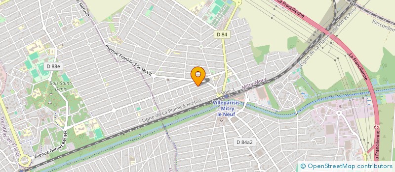 localisation de l'entreprise SCI AS DE COEUR  MITRY-MORY