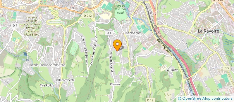 localisation de l'entreprise SCI AS DE SAVOIE  BARBERAZ