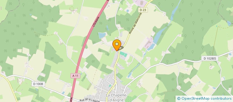 localisation de l'entreprise SCI AS EMS MARTIN  LA CHAPELLE-D'ALIGNE