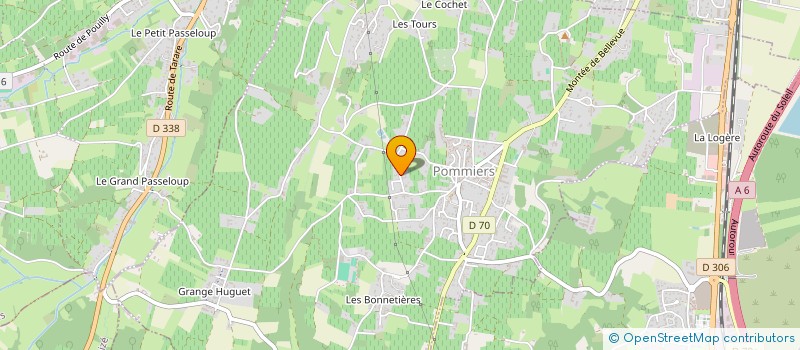 localisation de l'entreprise SCI AS IMMO  POMMIERS