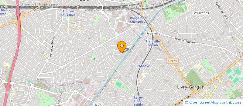 localisation de l'entreprise SCI AS IMMO INVEST  AULNAY-SOUS-BOIS
