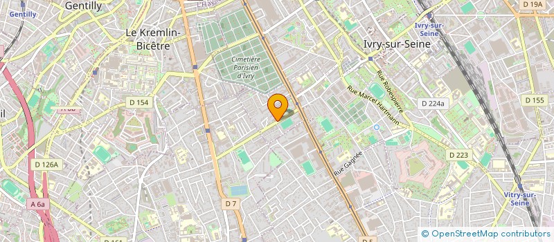 localisation de l'entreprise SCI AS INVEST  IVRY-SUR-SEINE
