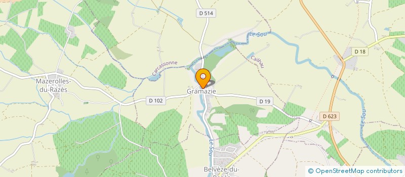 localisation de l'entreprise SCI AS MOURRALS  GRAMAZIE