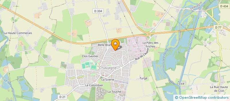 localisation de l'entreprise SCI AS2MAG  CHAVAGNE