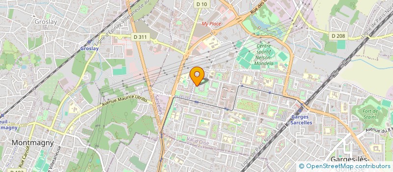 localisation de l'entreprise SCI AS4EVER  SARCELLES