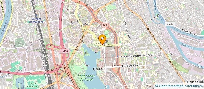 localisation de l'entreprise SCI ASADI à CRETEIL