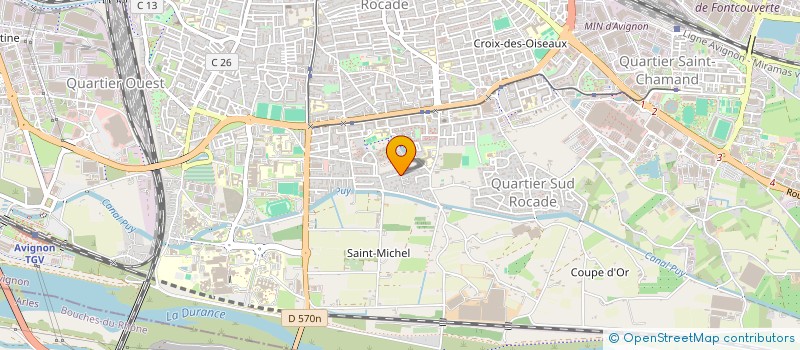 localisation de l'entreprise SCI ASAPI  AVIGNON