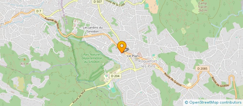 localisation de l'entreprise SCI ASARISI FRANCK à ROQUEFORT-LES-PINS