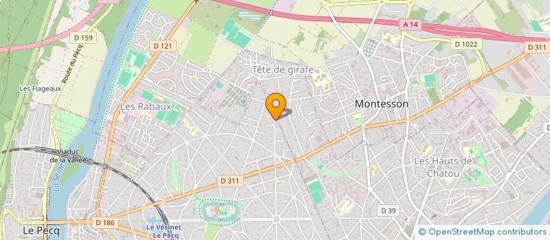 localisation de l'entreprise SCI ASAUMA  LE VESINET