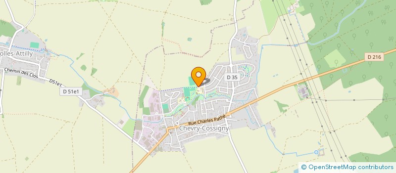 localisation de l'entreprise SCI ASB  CHEVRY-COSSIGNY