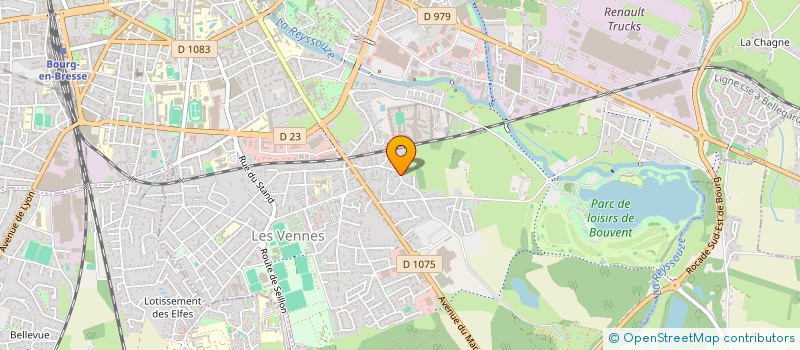 localisation de l'entreprise SCI ASB à BOURG-EN-BRESSE